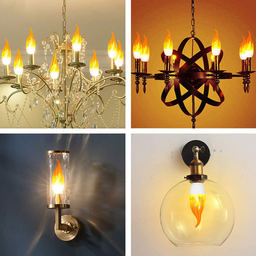 Bombilla Led Con Efecto Parpadeante De Llama