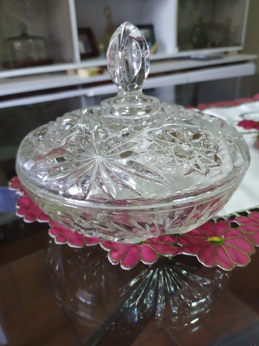 Imagen 6 de 8 de Bombonera Con Tapa De Cristal. Nueva!