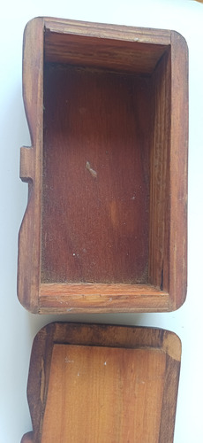 Caja De Madera Con Tapa Extraible: 20x12x7 Cms Decorativa (Usado)