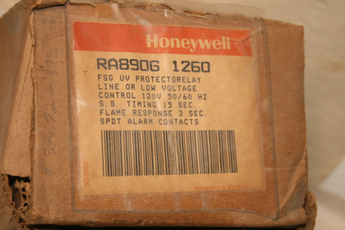 New Honeywell Ra890g 1260 Protectorelay Flame Relay Ra890g