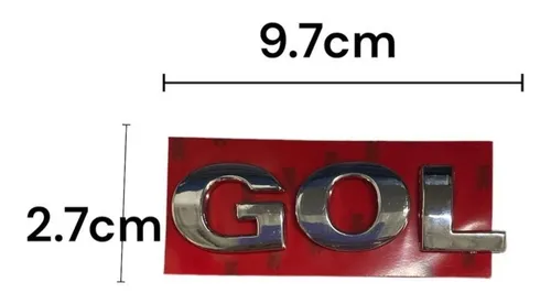Emblema Cromado Tapa Baul Gol 2009-2016