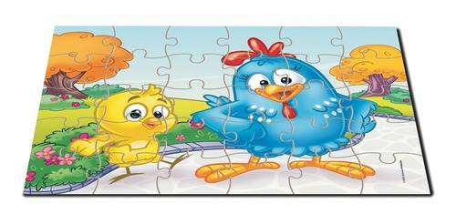 Imagem 2 de 3 de Quebra-cabeça NIG Brinquedos Galinha Pintadinha 719 de 30 peças