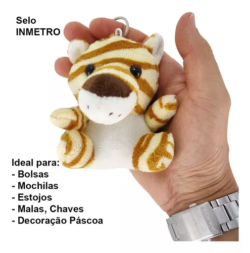 Mini Chaveiro Animais Safari Baby De Pelúcia – Jogo 06pçs