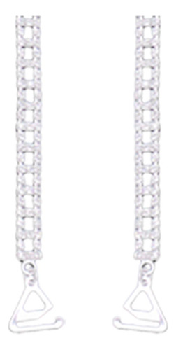 1 Par De Correas Para Longitud Del Gancho De 2,2 Cm. Plata