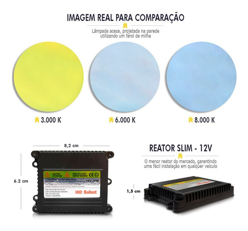 Kit Xenon H4-2 12v 6000k