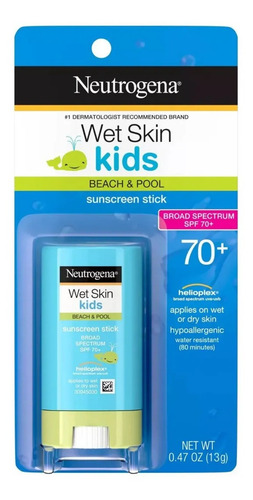 Neutrogena Protetor Solar Bastão 14g Wet Skin Kids Spf 70+