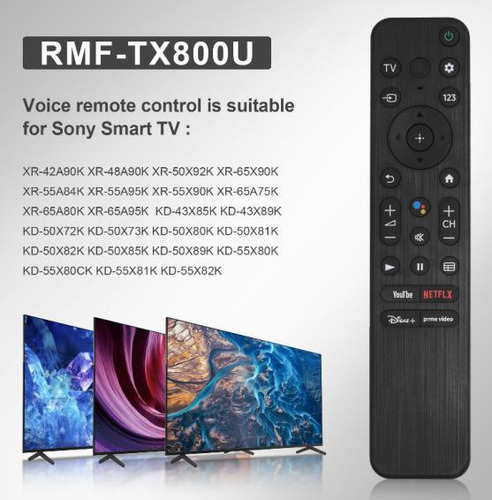 Control Remoto Para Sony Con Voz Tx800u 4k 8k Hd Tv Xr Kd