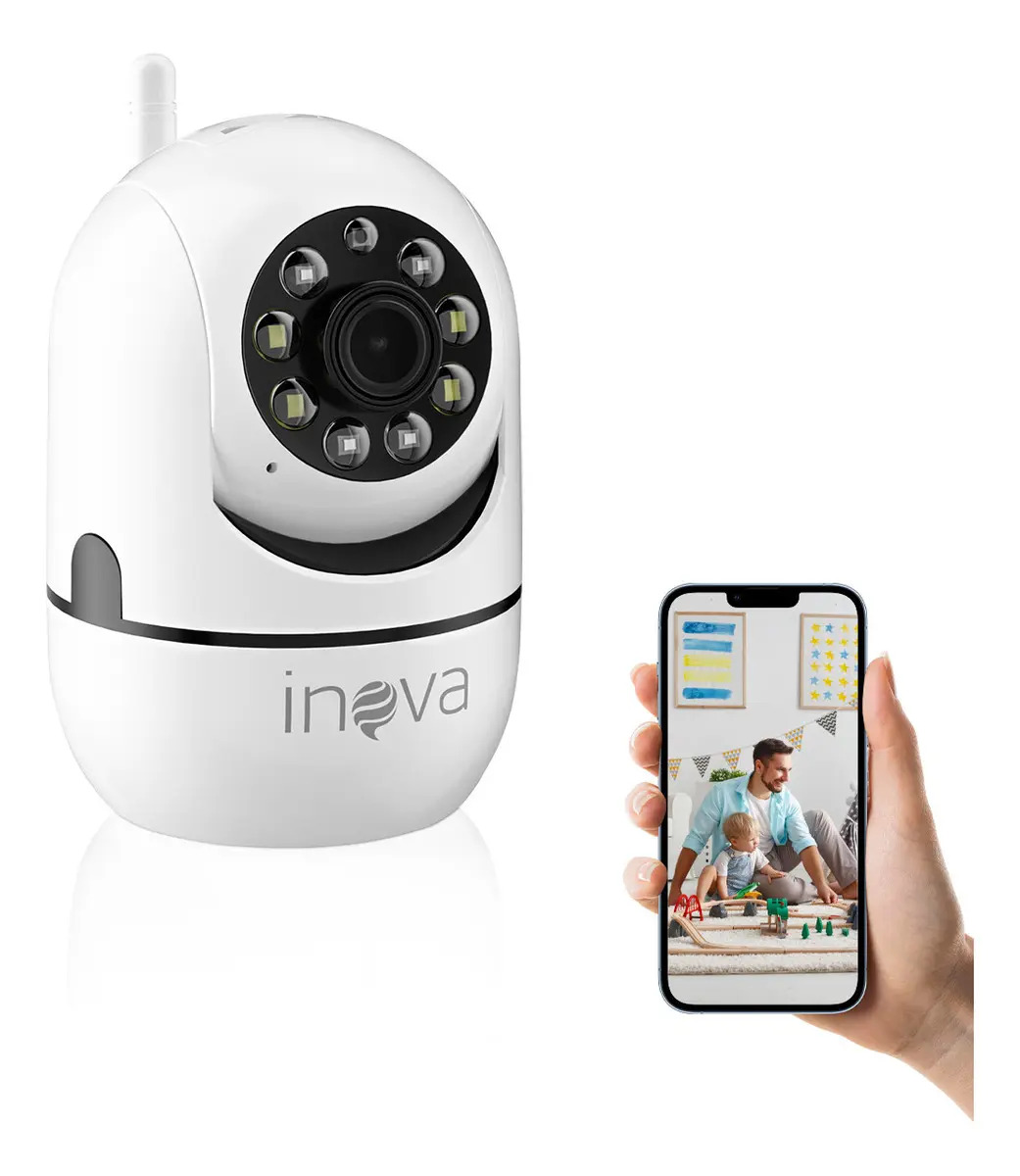 Câmera de Segurança Inova Domo Full HD 1080p com Visão Noturna e Áudio Bidirecional