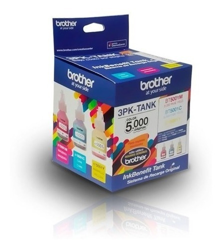 Tinta Brother Bt5001 Kit 3 Colores