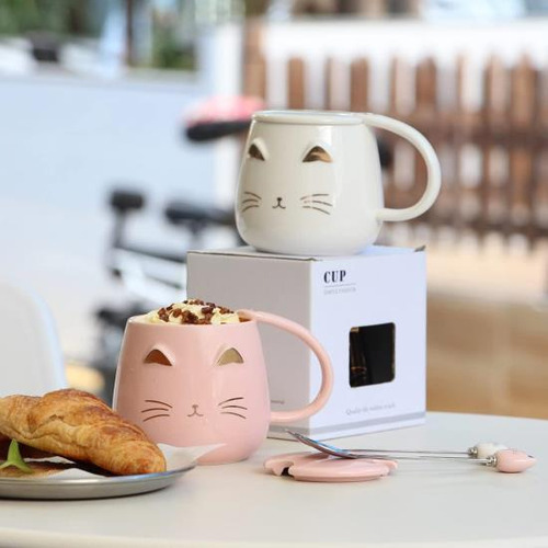 Taza De Gato Yuwu Linda Taza De Café Regalos Para Los Amante