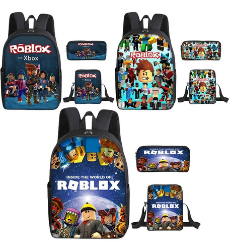 Juego Roblox Mochila Bolsas Para Portátil 3piezas/set