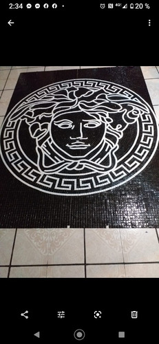 Imagen 4 de 4 de Figura Mosaico Medusa De Versace 1.00 Dmto, Para Alberca