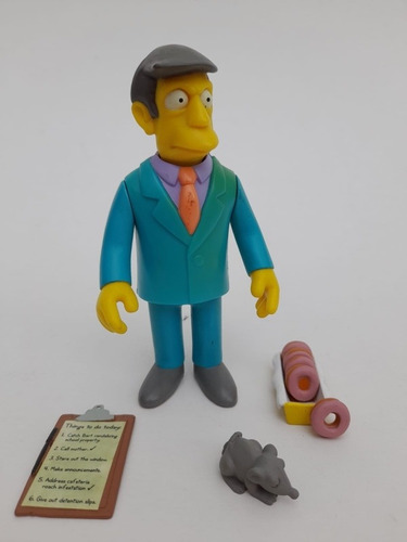 Seymour Skinner. Los Simpson Playmate Original Con Accesorio