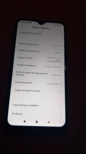 Celular Xiaomi Redmi 8 - Ram 3gb - Memória Interna 32gb