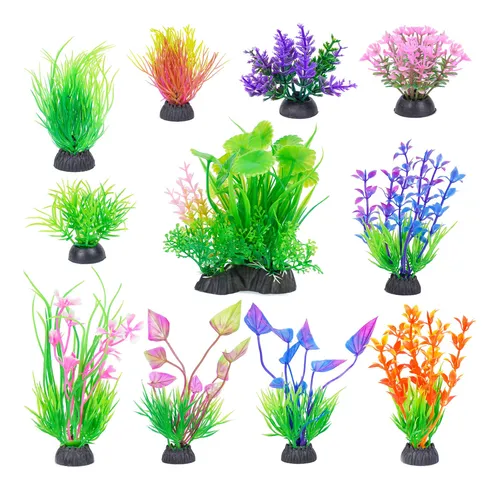 comprar Decoraciones Para Peceras Ameliade, Plantas Artificiales Par