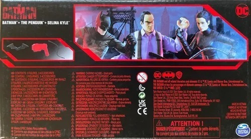 Imagen 2 de 2 de Set 3 Figuras Pelicula The Batman, Penguin Y Selina Kyle