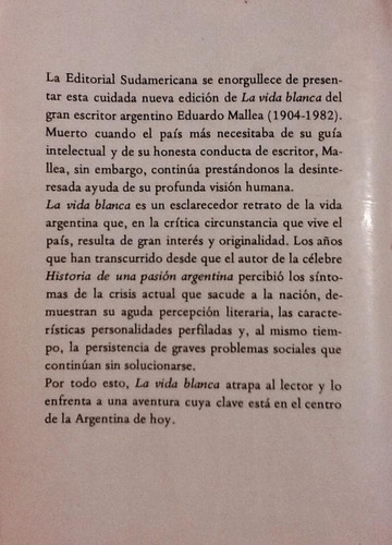 La Vida Blanca - Eduardo Mallea (Usado)