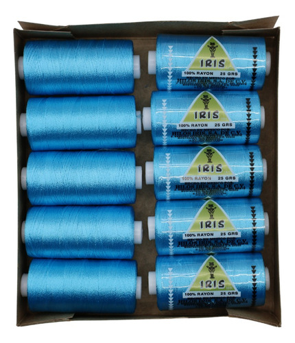 Caja Seda Amarilla Hilosiris (caja Con 10 Tubos De 25gr C/u) 920