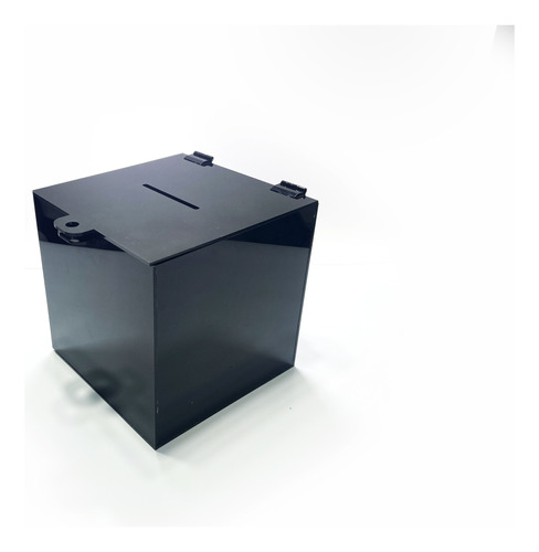 Caja De Acrilico , Caja Para Sobres, Color Negro