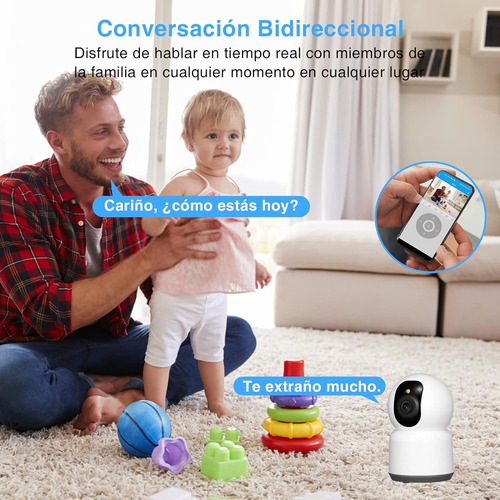 Monitor De Cámara De Seguridad Wifi Hd En Interiores