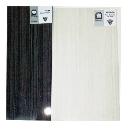 Laminado Greenlam Makassar Y Teka Alto Brillo (formica)