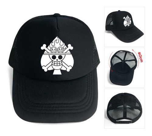 Bandera Ace Gorra Anime One Piece