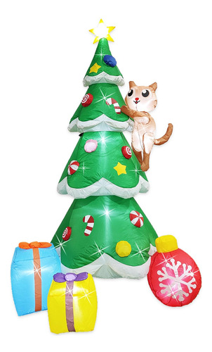 Productz Decoracion De Navidad Inflable De 6 Pies Con Regalo