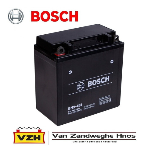 Imagen 1 de 1 de Bateria Moto Bosch Bn9-4b-1 12v 9ah Vzh
