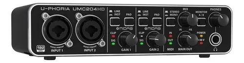 comprar Interface de áudio Behringer U-Phoria UMC204HD