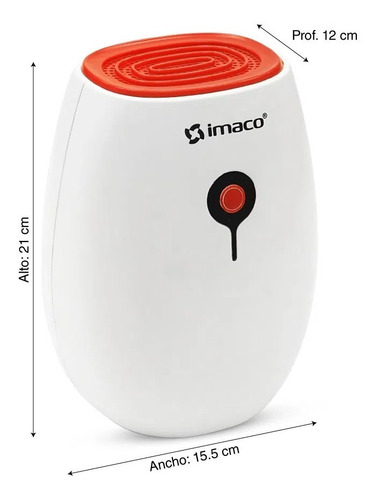 Deshumedecedor Portátil Mecánico Dhm150 Imaco - Blanco 25w