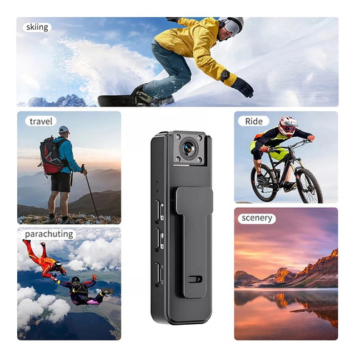 Cámara Mini 1080p Portátil Con Visión Nocturna Y Rotación