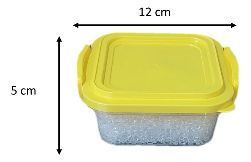 6 Contenedores Cuadrados De 300 Ml, Recipientes Complan