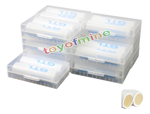 24pcs 10000mah 3.7v 18650 Li-ion Batería Recargable Celular 