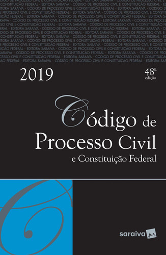 Código De Processo Civil E Constituição Federal - 48ª Edição De 2019, De A Saraiva. Editora Saraiva Jur, Capa Dura Em Português