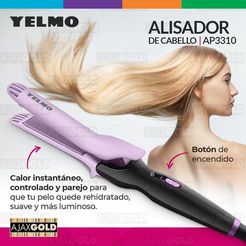 Imagen 2 de 7 de Planchita De Pelo Alisador Ion Profesional Alisado Cabello