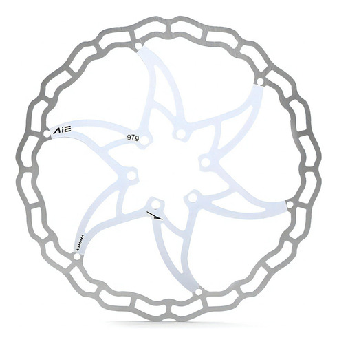 Disco De Freno Ashima Ai2 160mm 6 Tornillos 73gr Color Blanco