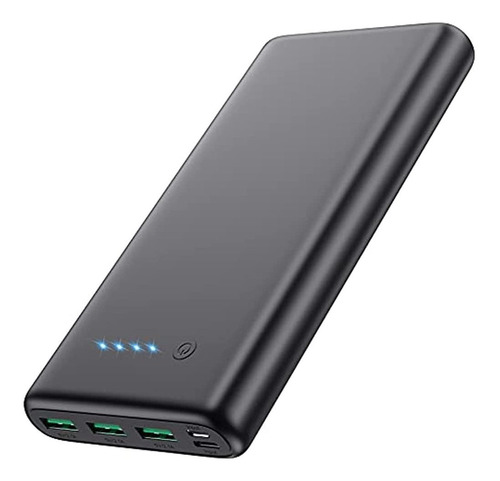 Cargador Portátil 36800mah, Power Bank Con Tri-outport Y Dua