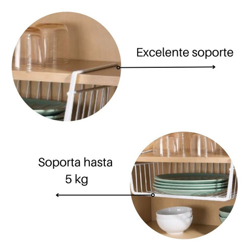 Good & Good - Canasta Organizadora Colgante 35x16x27cm, Contenedor Robusto y Adaptable