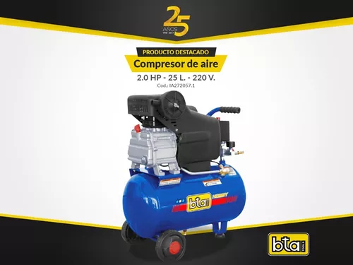 Compresor Aire 25Lts 2.0Hp BTA – BULPLUS