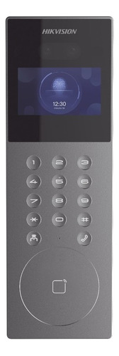 Frente Hikvision DS-KD9203-E6 10 porteros  con visor de pantalla frente con 15 botones negro