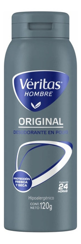 Véritas Talco Desodorante En Polvo Original Hombre 120g