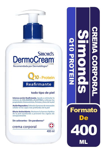 Simond's Dermo Cream Crema Corporal Q10 Protein 400 Ml