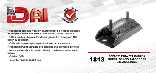 Tacón Transmisión C30 L6 4.1l Chevrolet 1963-1980