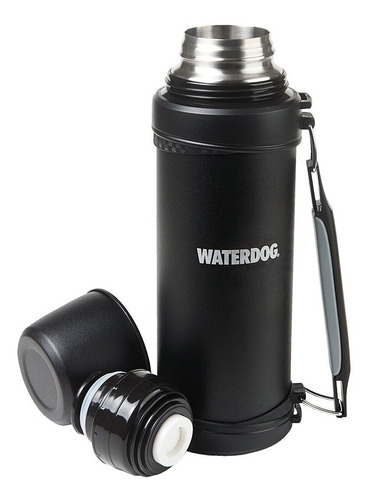 Termo Waterdog Acero Inox 1000 Cc Negro Manija Ta2100ccbl