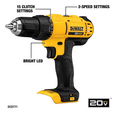 Dewalt 20v Max Power Tool Combo Kit, Kit De 4 Herramienta...