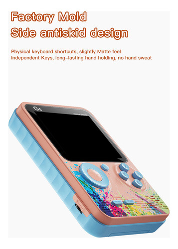 Consola De Juegos Con Pantalla A Todo Color Recargable Con B