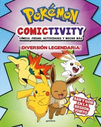Libro Pokémon Comictivity. Diversión Legendaria!