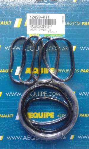 Kit Juntas Goma + Oring Multiple Admision Renault K4m