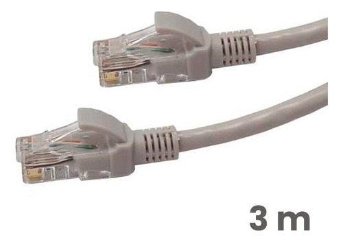 Cable Utp Cat6, 3 Metros - Patch Cort Cat6 Tecnoofertazo