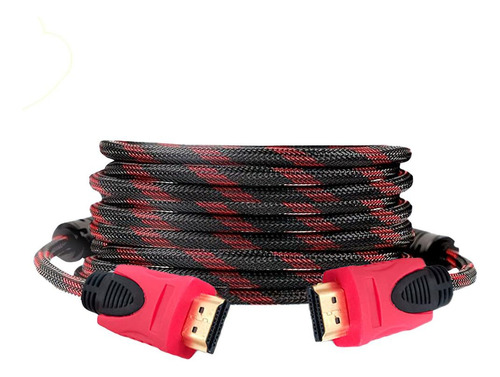 Imagen 2 de 3 de Cable Hdmi 4k De 10m Reforzado Y Con Doble Filtro Loi